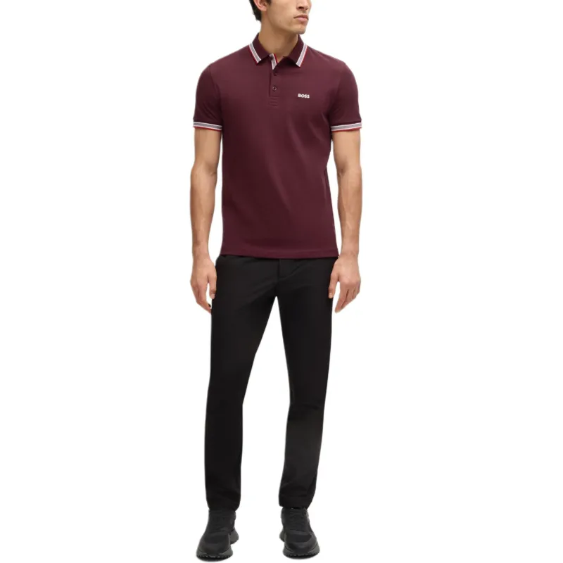 HUGO BOSS Polo Shirt Men's Dark Red-3