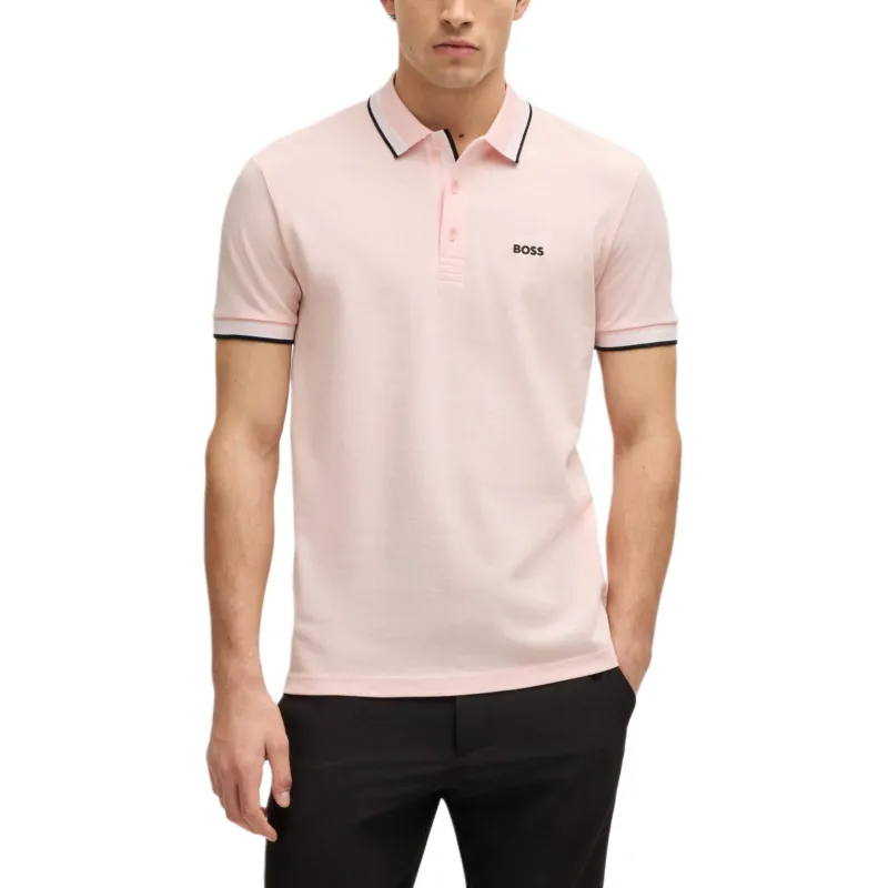 HUGO BOSS Polo Shirt Men's Light Pink-1