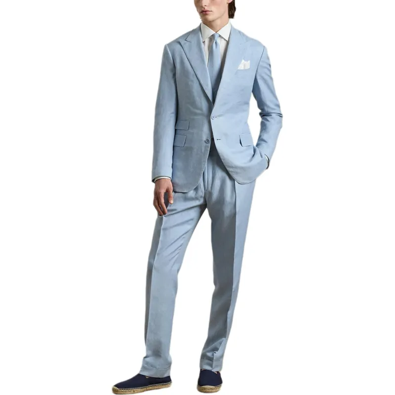 Ralph Lauren Purple Label Suit Trouser Men's Youthful Blue-1