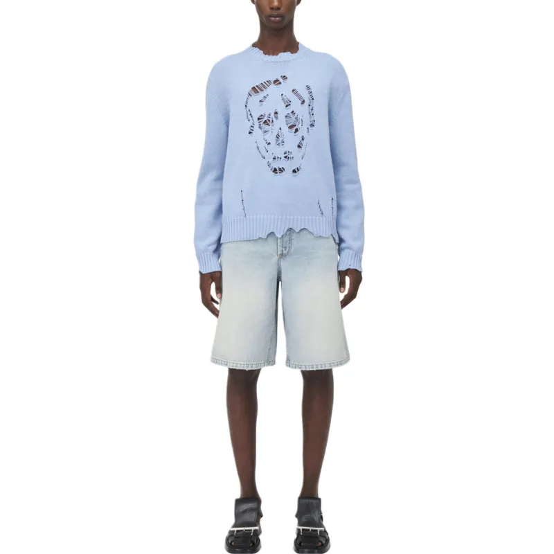 Alexander McQueen Distressed Skull Sweater-2