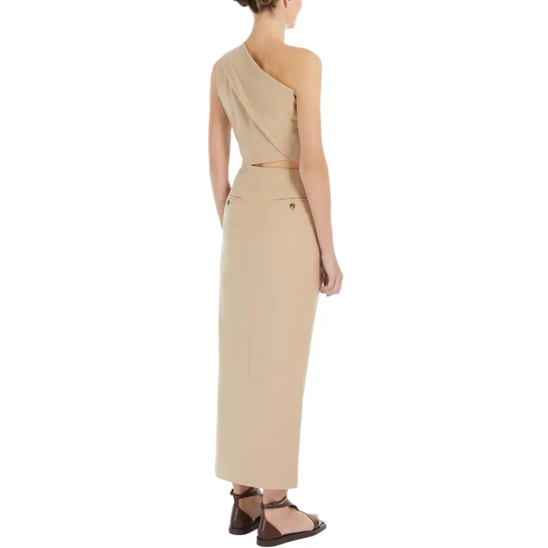 MaxMara Sleeveless Dress Women's Caramel-2
