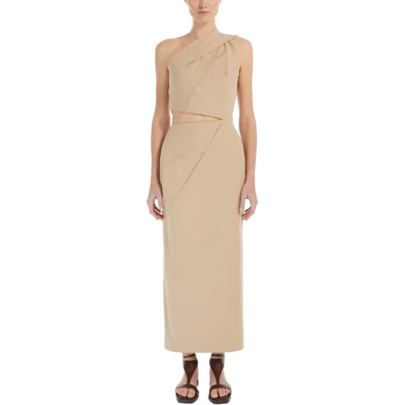 MaxMara Sleeveless Dress Women's Caramel-1