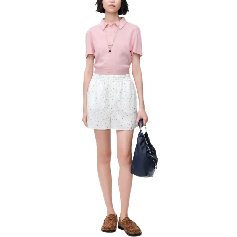 LOEWE SS25 Polo Shirt Women's Pink-1