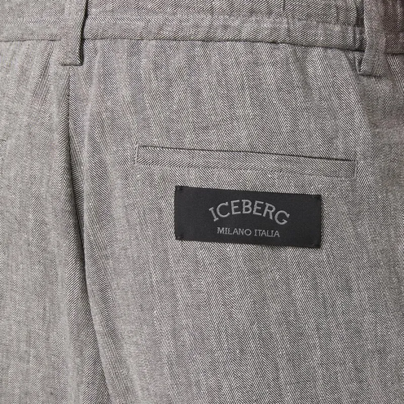 Iceberg Cargo Pants Men Gray-4