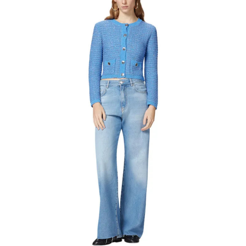 PINKO Cropped Tweed Jacket-2