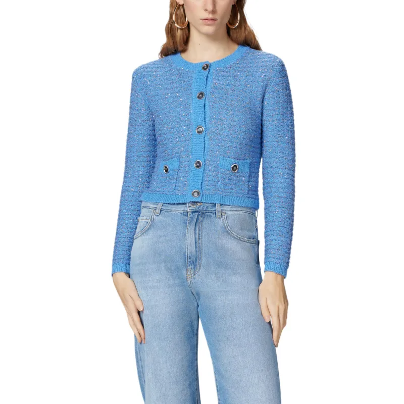PINKO Cropped Tweed Jacket-4