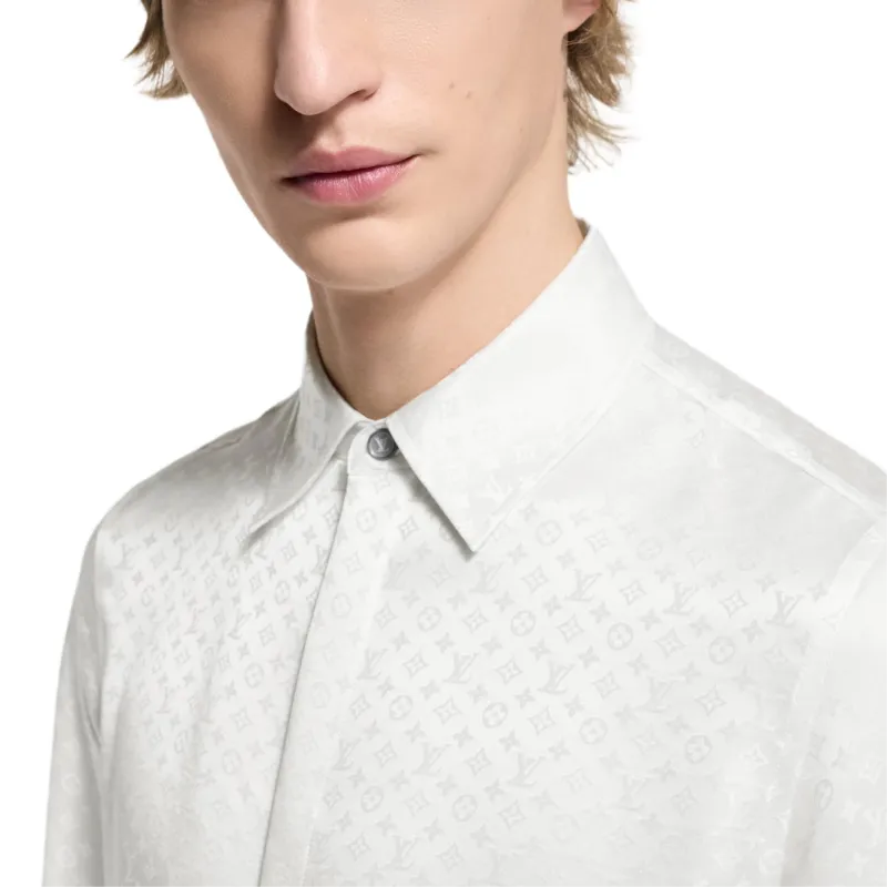 LOUIS VUITTON MINI MONOGRAM SS25 Shirt Men's White-5