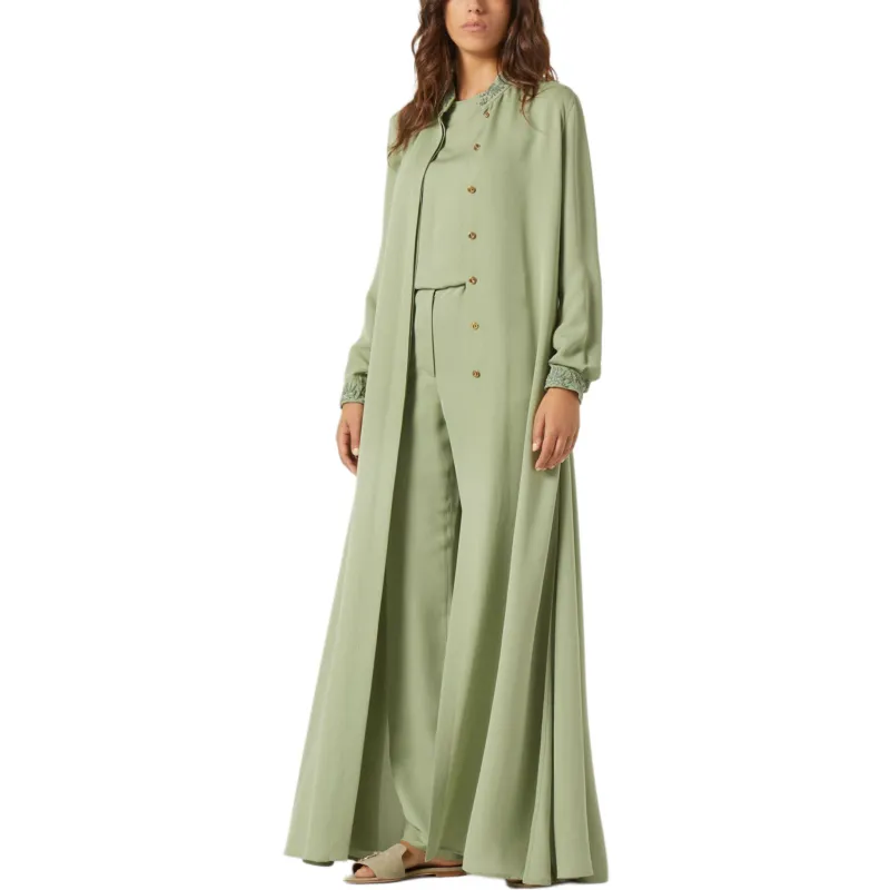 Loro Piana Casual Pants Women's Green Fluorite-2