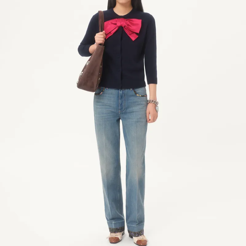 Valentino SS25 Sweater Women's Marine Blue-1