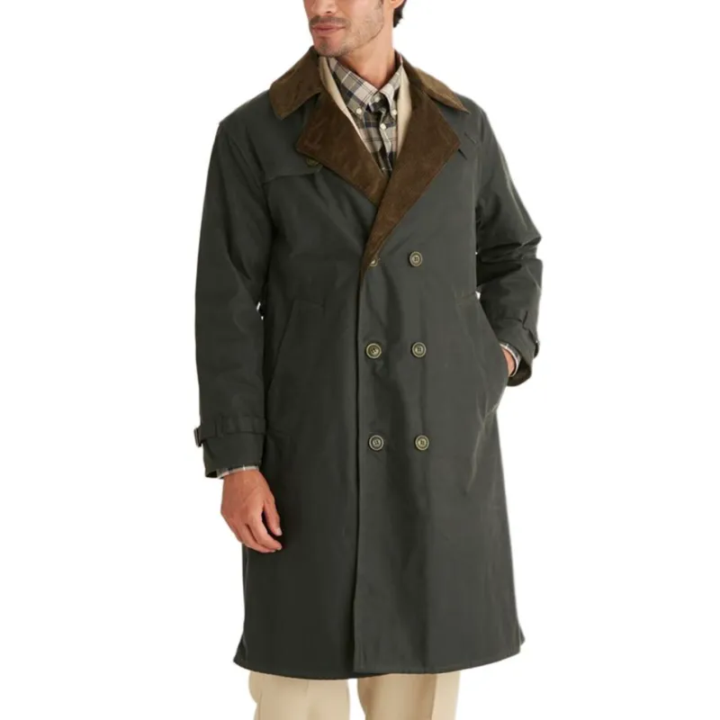 BARBOUR Trench Coat Men's Green-3