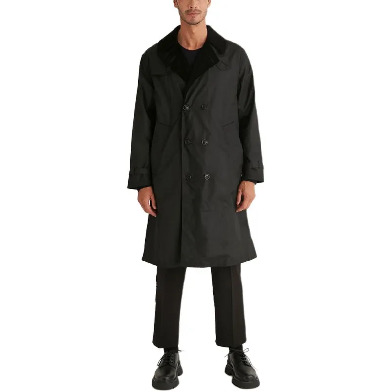 BARBOUR Trench Coat Men's Black-1