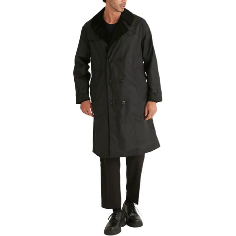 BARBOUR Trench Coat Men's Black-2