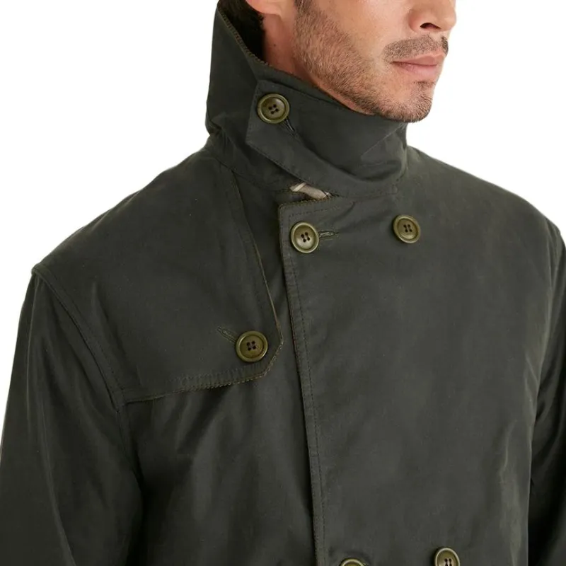 BARBOUR Trench Coat Men's Green-8