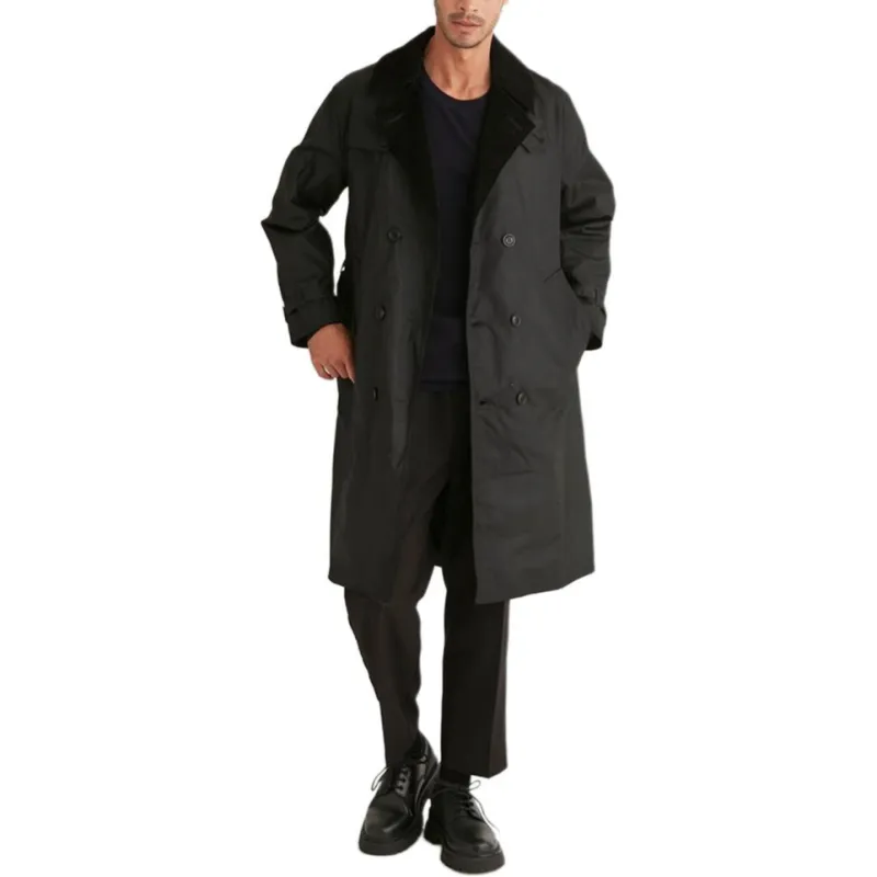 BARBOUR Trench Coat Men's Black-3