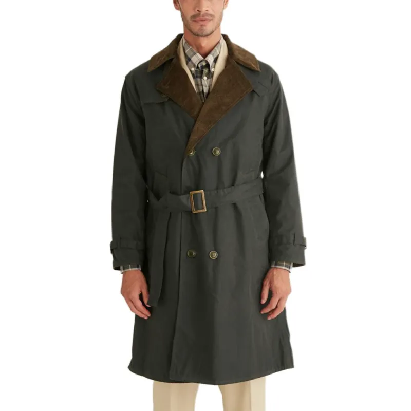 BARBOUR Trench Coat Men's Green-2