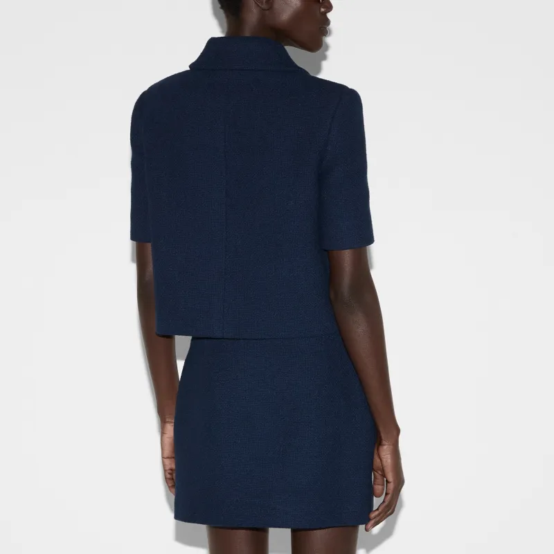 GUCCI Jackets Coats Women's Dark Blue-3