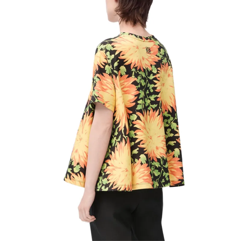 LOEWE SS25 Drop Shoulder Sleeve T Shirt Women's Multicolor-2