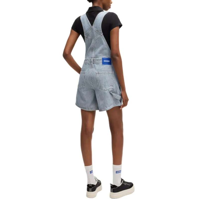 HUGO BOSS Denim Shorts Women's Light Blue-2