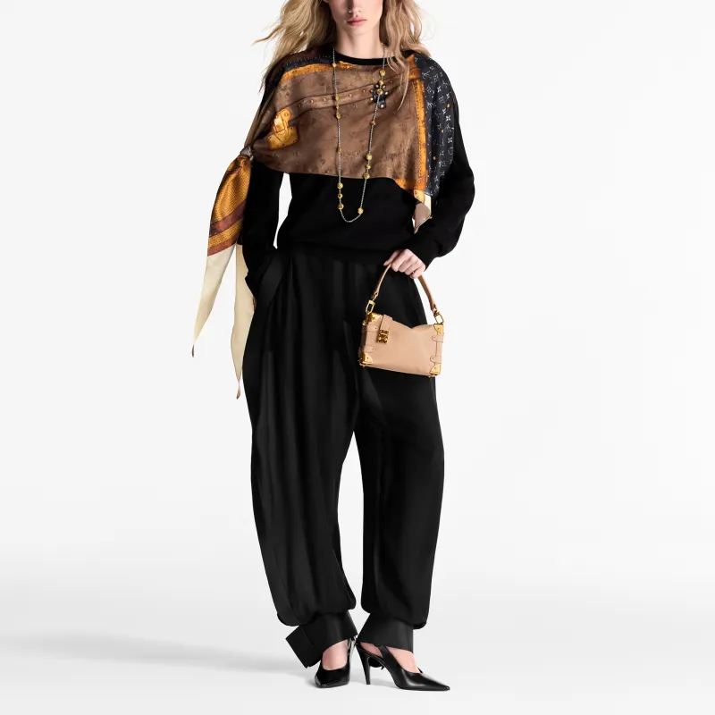 LOUIS VUITTON SS25 Casual Pants Women's Black-1