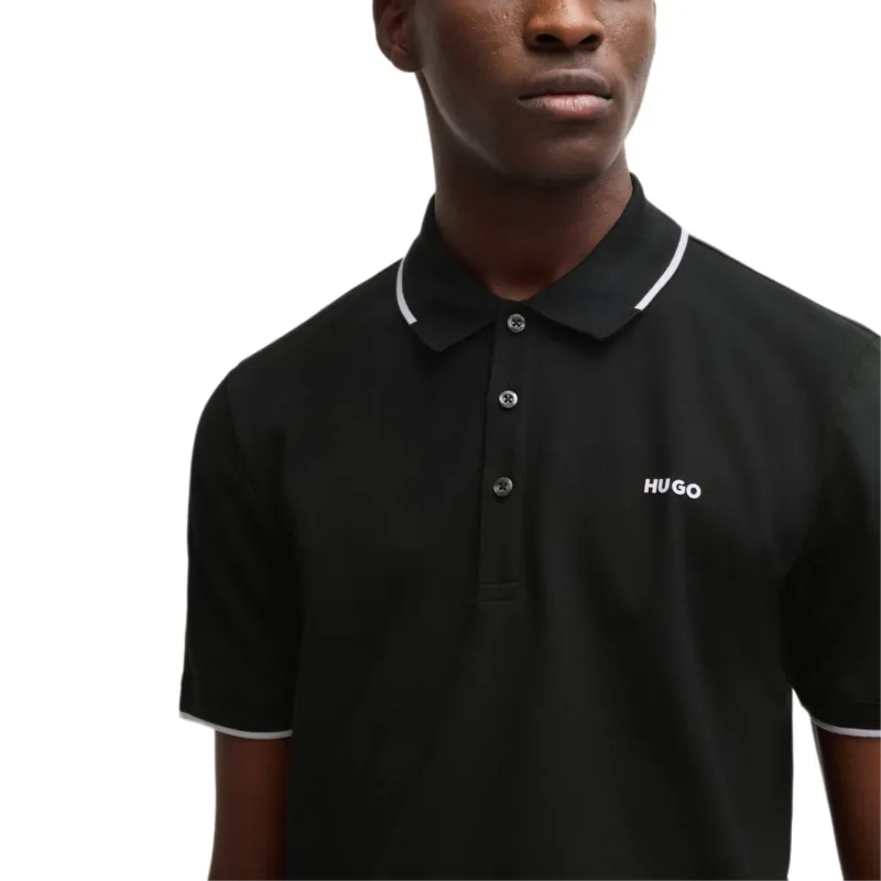 Hugo Logo embossed Polo Shirt-4
