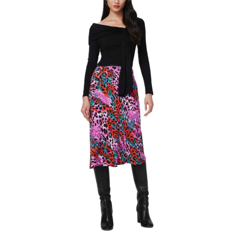 Diane Von Furstenberg SS25 Casual Long Skirt Women's Multicolor-1