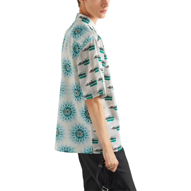 PRADA Shirts Men Green-3