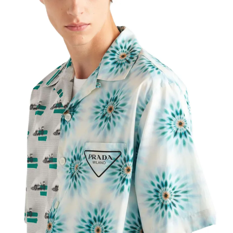 PRADA Shirts Men Green-4