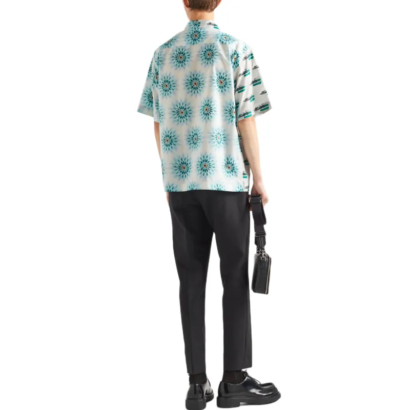 PRADA Shirts Men Green-2