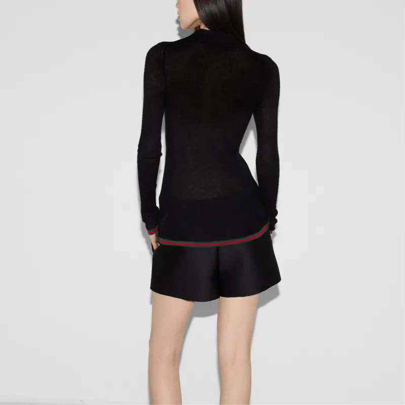 GUCCI SS25 Polo Shirt Women's Black-3