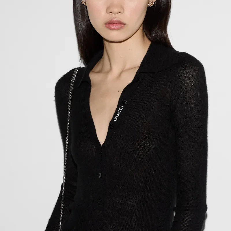 GUCCI SS25 Polo Shirt Women's Black-5