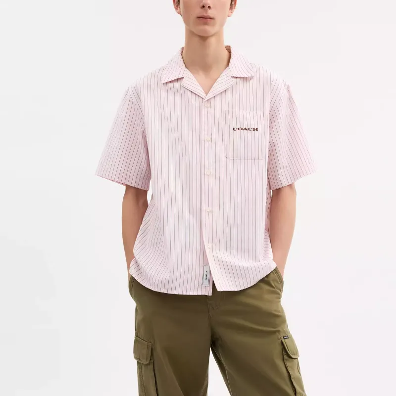 COACH Shirts Men Pink-1