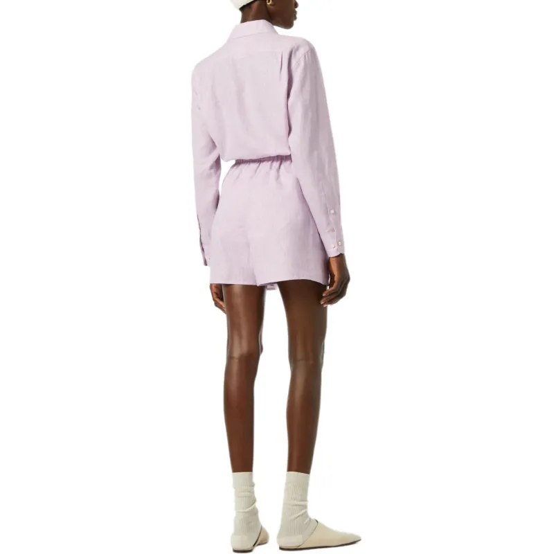 Loro Piana SS25 Angelo Casual Shorts Women's Slate Light Purple-4