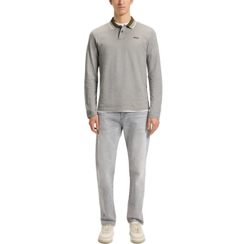 HUGO BOSS Polo Shirt Men's Light Gray-2