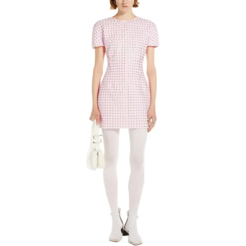 SportMa Short Sleeved Dress Women's Pink-1