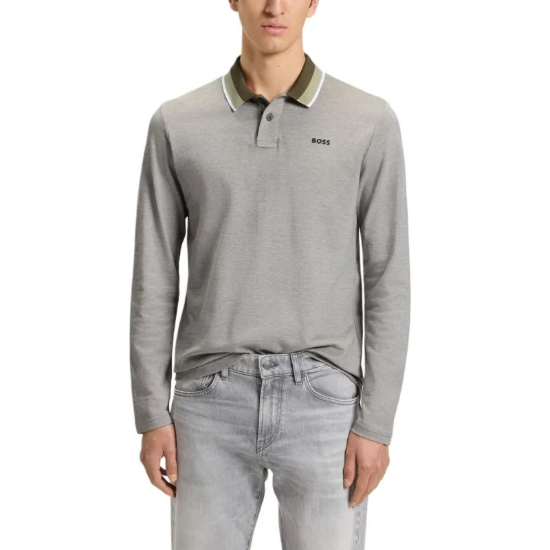 HUGO BOSS Polo Shirt Men's Light Gray-1