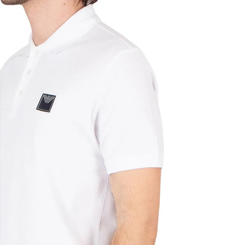 EMPORIO ARMANI SS25 Polo Shirt Men's White-2