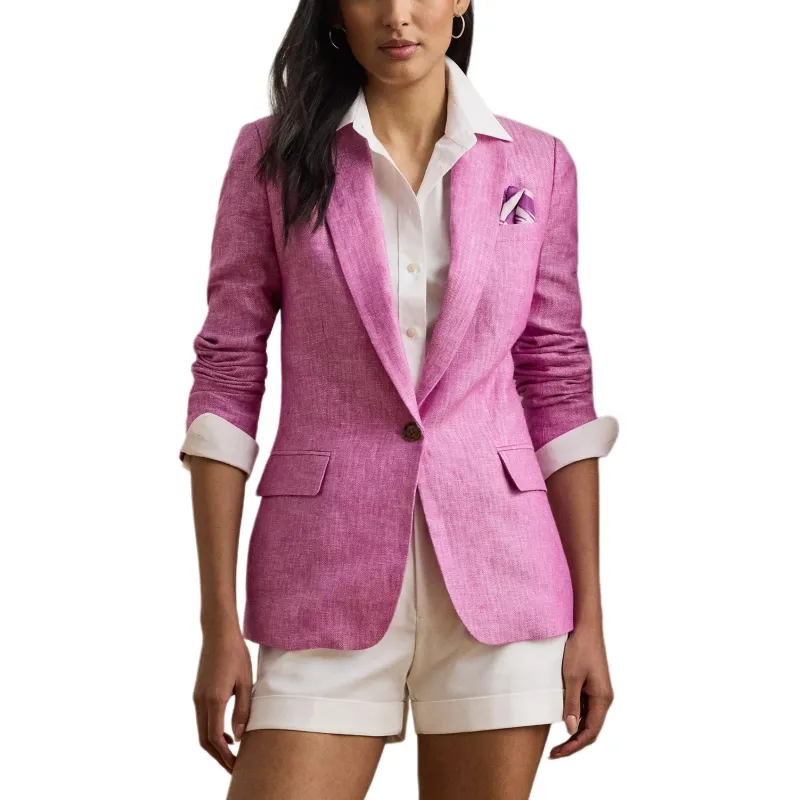 LAUREN RALPH LAUREN Business Suit Coat Women's Light Magenta-1