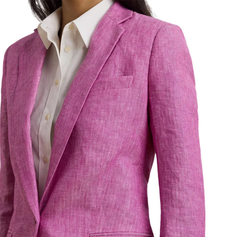 LAUREN RALPH LAUREN Business Suit Coat Women's Light Magenta-5