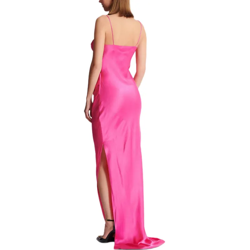 BALMAIN Draped Satin Gown-2