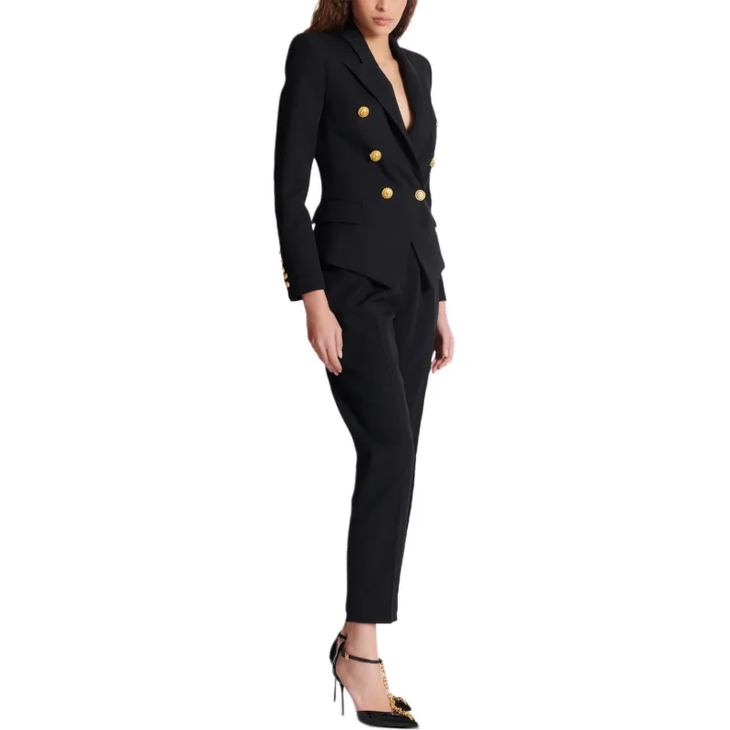 BALMAIN Double breasted Fitted Jacket-4