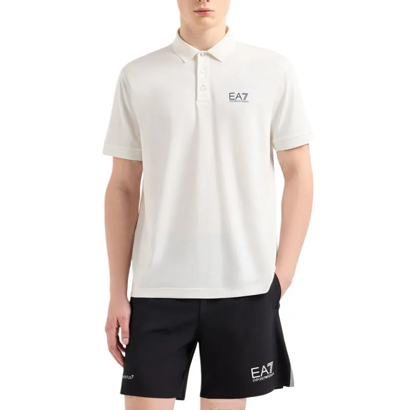 EMPORIO ARMANI EA7 Polo Shirt Men's Starlight White-1