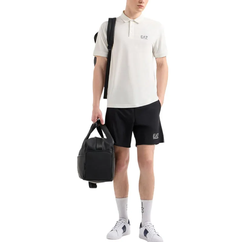 EMPORIO ARMANI EA7 Polo Shirt Men's Starlight White-3