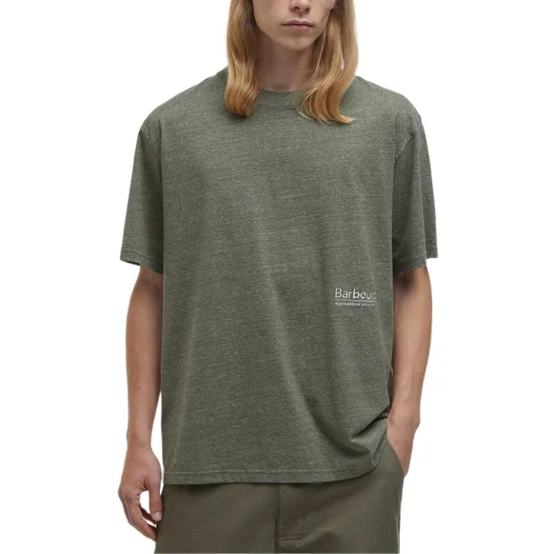 BARBOUR SS25 T Shirt Men's Dark Olive-1