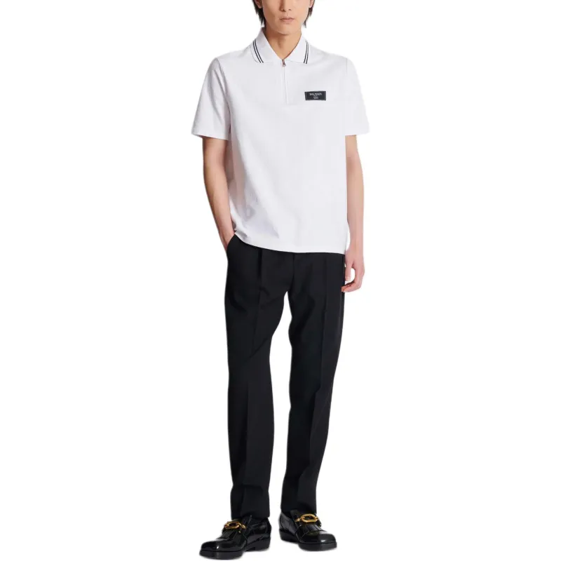 BALMAIN SS25 Polo Shirt Men's White-3