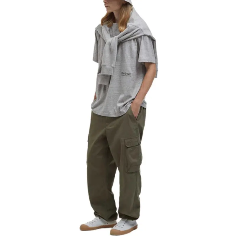BARBOUR SS25 T Shirt Men's Dusty Gray-3