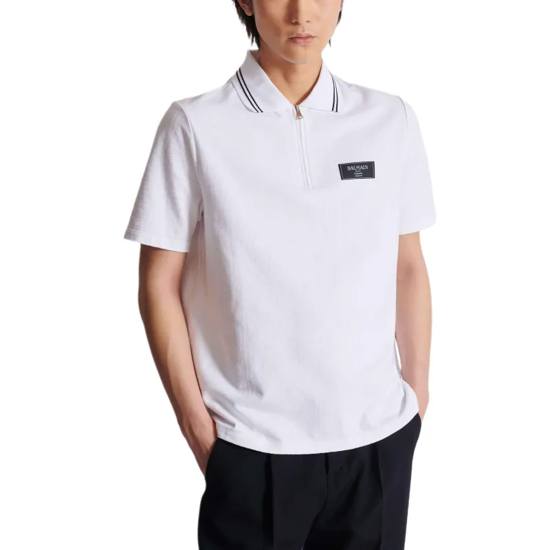 BALMAIN SS25 Polo Shirt Men's White-2