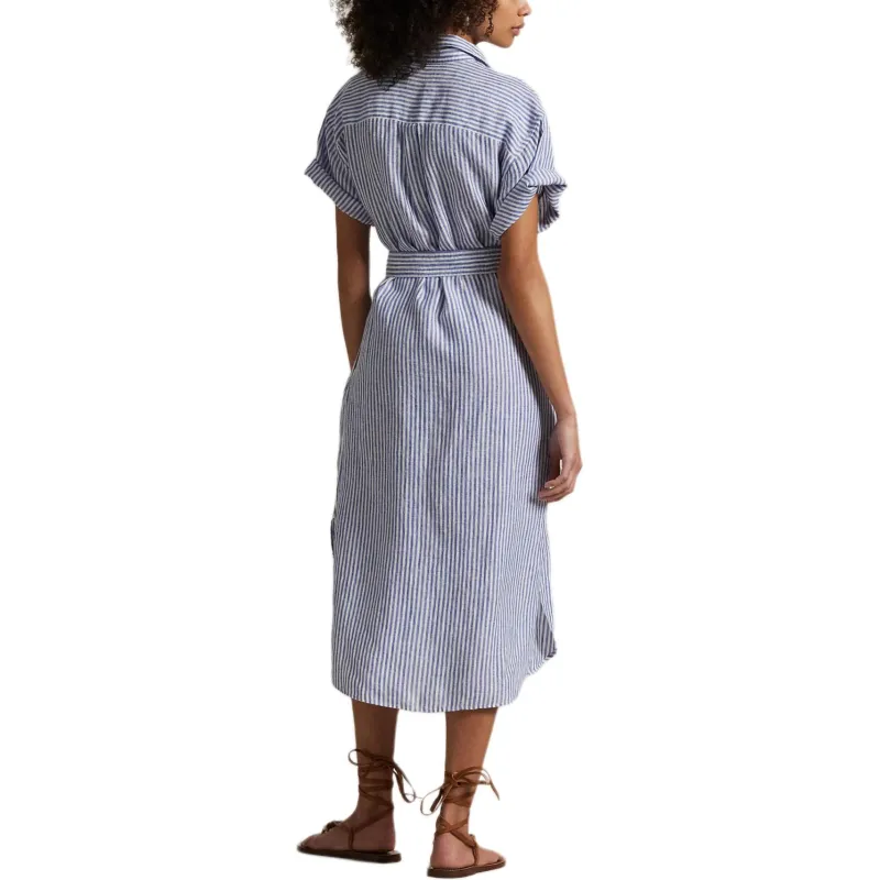 Polo Ralph Lauren Short Sleeved Dress Women's Blue-2
