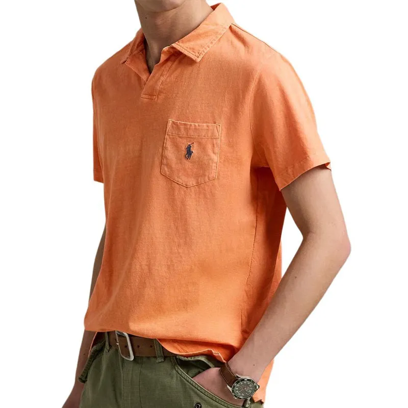 Polo Ralph Lauren SS25 Polo Shirt Men's Orange-4
