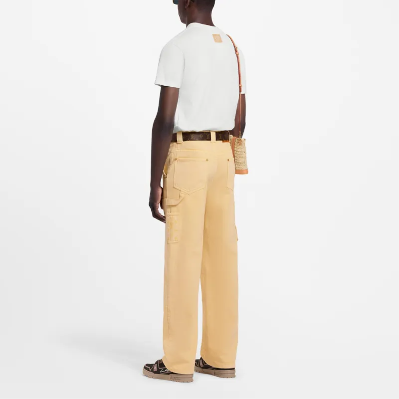 LOUIS VUITTON Embroidered Signature T Shirt-3