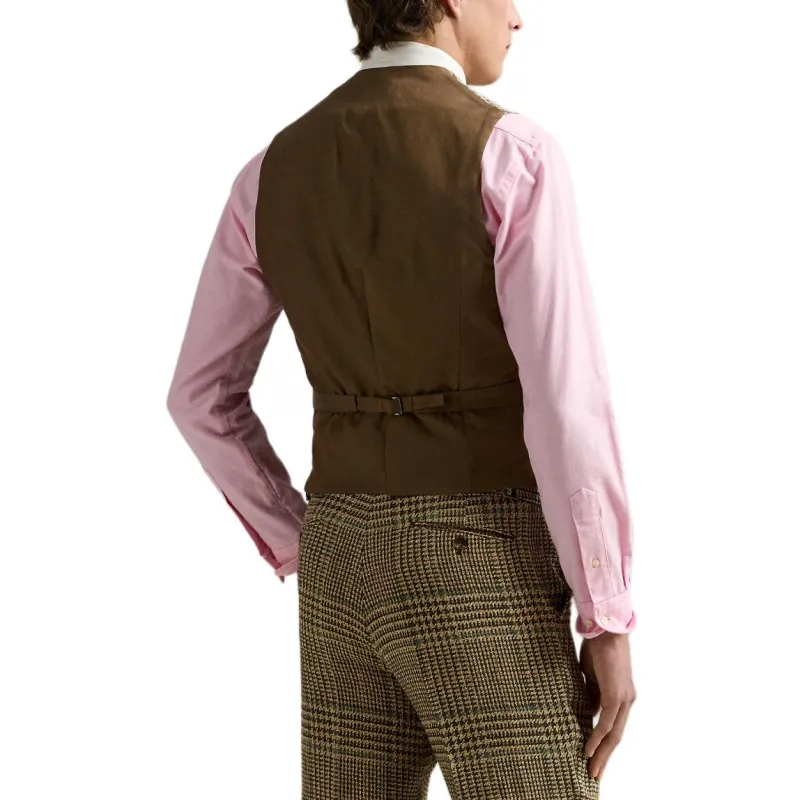 Polo Ralph Lauren Vest Men's Brown Yellow-2